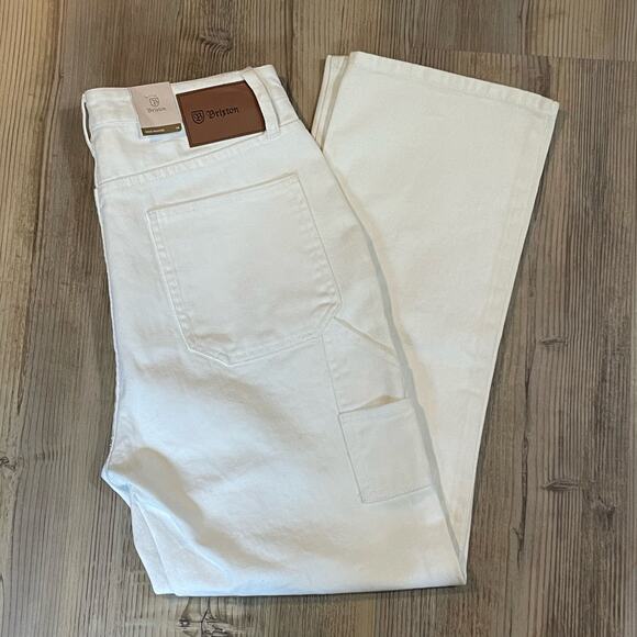 Brixton NWT White High Waisted Carpenter Jean - size 28 - Picture 8 of 8